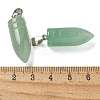 Natural Green Aventurine Pointed Pendants G-B127-18P-05-3