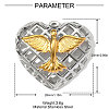 304 Stainless Steel Pendants STAS-OY002-72G-2
