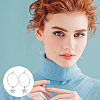 60Pcs 2 Colors Long-Lasting Plated Brass Hoop Earrings Findings KK-AN0001-01-5