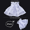 2 Pairs Cute Orangaz Oversleeves AJEW-GF0008-38A-2