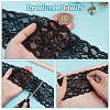 Polyester Elastic Flower Lace Trim Fabric DIY-WH0632-94A-4