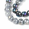 Anti-Tarnish Electroplate Glass Beads Strands GLAA-N064-6mm-M-2