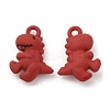 Spray Painted Alloy with Pendants PALLOY-D019-08-2