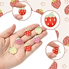 12Pcs 3 Colors Light Gold Plated Alloy Enamel Pendants FIND-FS0002-82-2