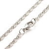 304 Stainless Steel Lumachina Chains Necklace for Women NJEW-JN03892-03-4