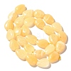 Natural Yellow Jade Beads Strands G-I377-A04-3