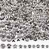 300Pcs 10 Style 304 Stainless Steel Bead Caps STAS-SC0007-93-1