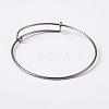 Non-Tarnish Adjustable 304 Stainless Steel Expandable Bangle Making X-BJEW-L604-10-2