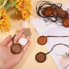 DIY Wood Pendant Decorations Making Kits HJEW-CA00077-3