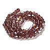 Transparent Electroplate Glass Beads Strands LS-GLAA-F029-3mm-A05-2