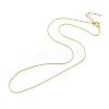 Brass Curb Chains Necklace for Men Women NJEW-G029-01G-2