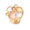 Zinc Alloy & Enamel Stretch Finger Rings for Women RJEW-M101-01A-G-4