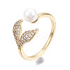 Brass Micro Pave Clear Cubic Zirconia Cuff Rings RJEW-N030-008-NF-3