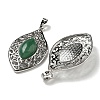 Natural Green Aventurine Pendants G-Q158-02F-2
