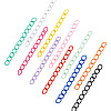 110Pcs 11 Colors Spray Paint Iron Curb Chain Extender IFIN-TA0001-63-4