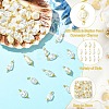 65Pcs 13 Styles ABS Plastic Imitation Pearl Connector Charms PALLOY-CJ00168-3