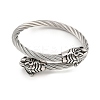 304 Stainless Steel Bangles for Men Women BJEW-H631-05A-AS-4