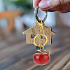 1Pc Apple Resin Keychain KEYC-LP0001-41-3