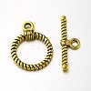 Tibetan Style Alloy Ring Toggle Clasps X-PALLOY-N0112-01AG-1