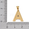Natural White Shell Alphabet Pendants STAS-M338-02G-A-3