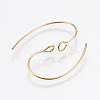 304 Stainless Steel Earring Hooks STAS-F148-05G-02-2
