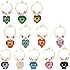 Brass Wine Glass Charms AJEW-SC0002-46-1