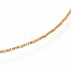 304 Stainless Steel Twist Snake Chain Necklaces NJEW-I238-08G-3