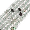 Natural Green Lodolite Quartz Bead Strands G-D344-A28-3