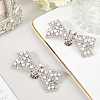 2Pcs Bowknot Alloy Rhinestone Shoe Decorations FIND-CP0002-26A-4