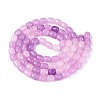 Baking Paint Crackle Glass Beads Strands DGLA-N019-01B-13-3