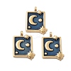 304 Stainless Steel Enamel Pendants STAS-Z121-41G-1