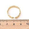 304 Stainless Steel Open Cuff Rings for Women RJEW-K309-14G-5