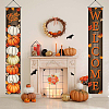 Thanksgiving Day Theme Unfinished Wood Pendant Decorations HJEW-WH20003-47D-6