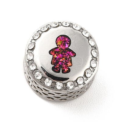 304 Stainless Steel European Beads STAS-D180-10P-1