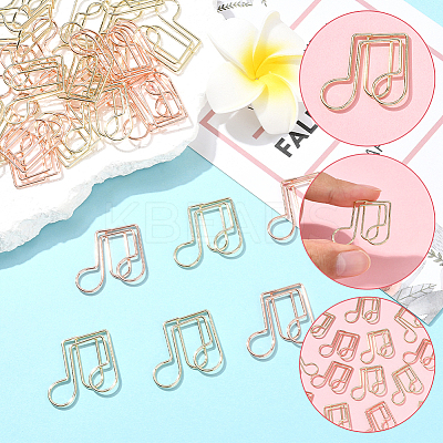 40Pcs 2 Colors Iron Paper Clips AJEW-SP0002-98C-1