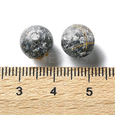 Transparent Crackle Acrylic Beads DACR-D300-01D-10mm-1
