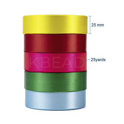 Satin Ribbon SRIB-RC25mmY-1