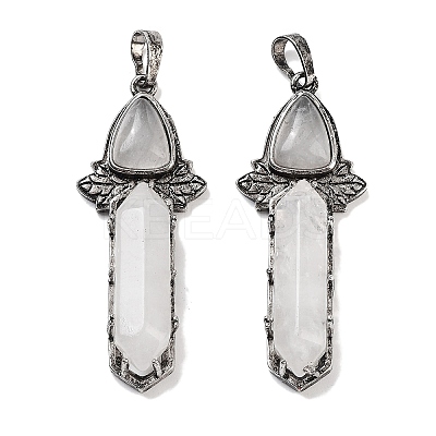 Natural Quartz Crystal Sword Big Pendants G-Q163-08AS-01-1