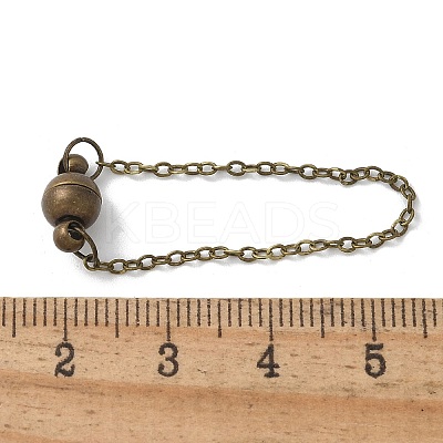 Brass Magnetic Clasps KK-U052-28AB-1