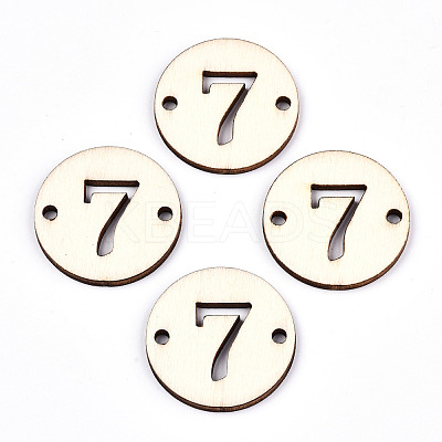Unfinished Natural Poplar Wood Links Connectors WOOD-S045-138B-7-1