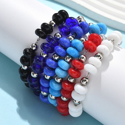 304 Stainless Steel Cable Chain Bracelets BJEW-Z123-01P-1