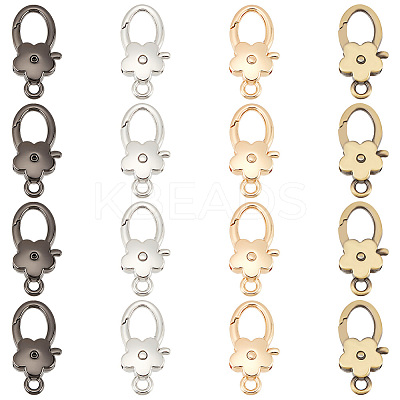 16Pcs 4 Colors Zinc Alloy Lobster Claw Clasps FIND-PH0006-29-1