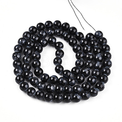 Baking Paint Glass Beads Strands DGLA-N008-10mm-10-1