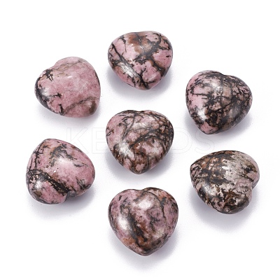 Natural Rhodonite Heart Love Stone G-I219-04A-1
