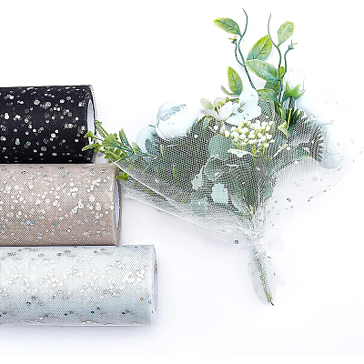 Glitter Sequin Deco Mesh Ribbons OCOR-BC0008-37-1