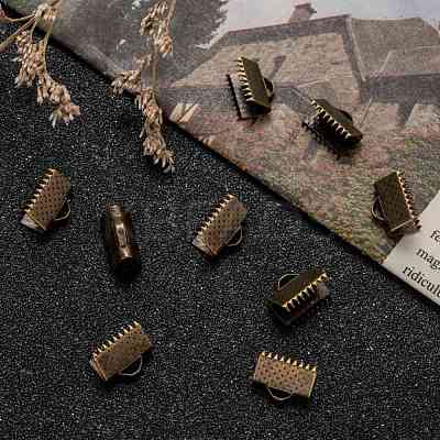 Iron Ribbon Crimp Ends E143Y-AB-1