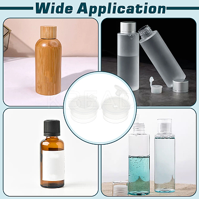60Pcs Plastic Bottle Stoppers with Flip Cap AJEW-BC0007-12-1