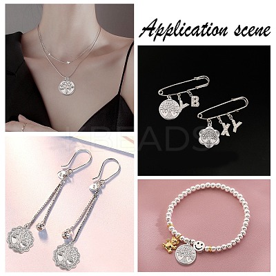 20Pcs 5 Style 304 Stainless Steel Pendants STAS-DC0004-16-1