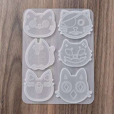 Animal Hair Clips Cabochon Silicone Molds DIY-Q033-03B-1