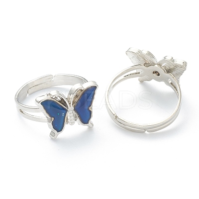 Adjustable Iron Finger Rings RJEW-B032-03P-1